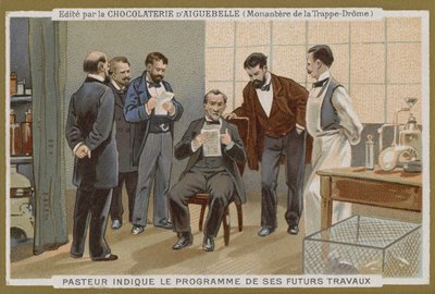 Chocolat dAiguebelle handelskort av French School