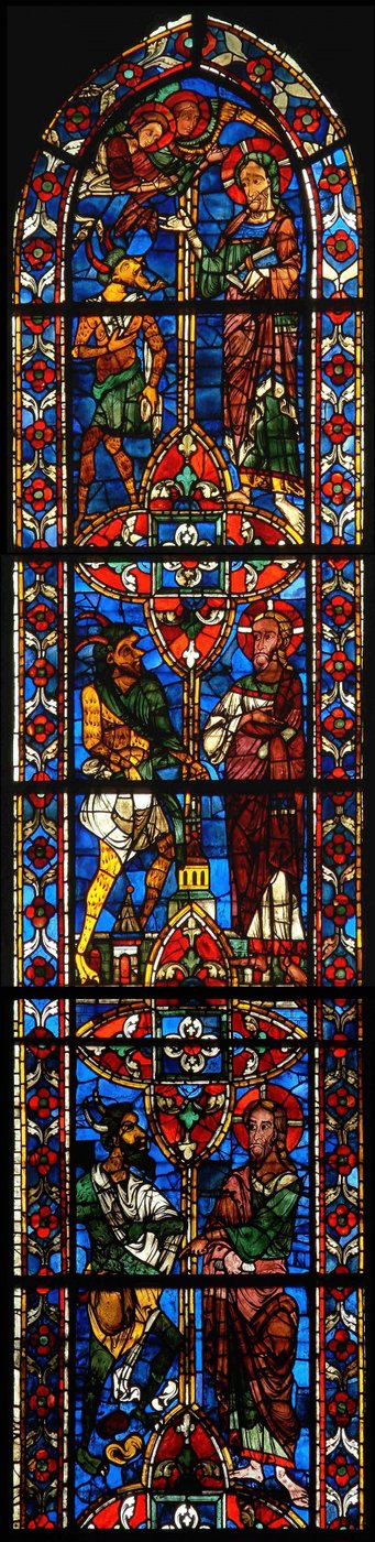 Kristus blir fristet i villmarken av French School