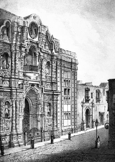 Church of Mercy, Lima (gravering) av French School