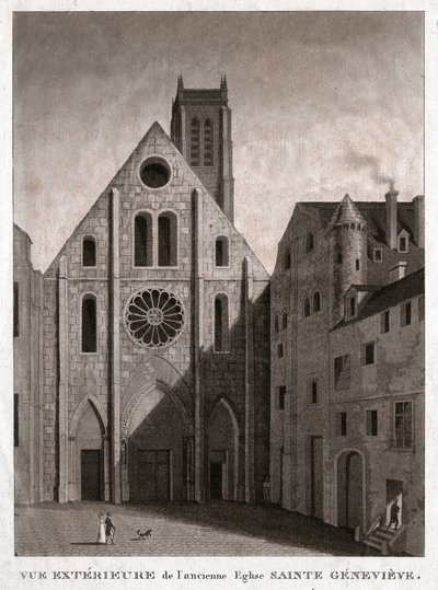 St. Genevieve kirke. (gravering, ca. 1810) av French School