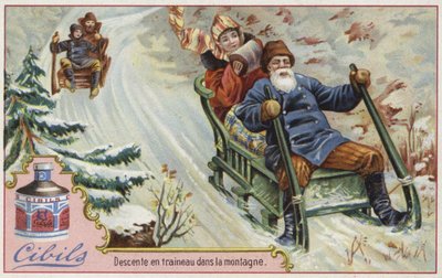 Cibils-kort med aking av French School