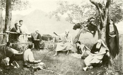 Cicero ved Tusculum (gravyr) av French School