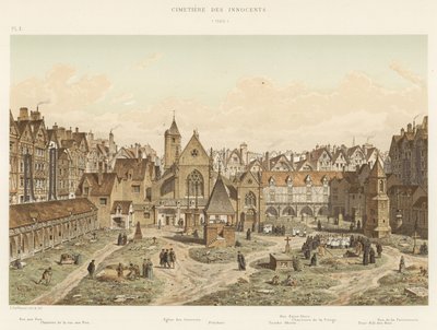 De uskyldiges kirkegård, 1550 av French School