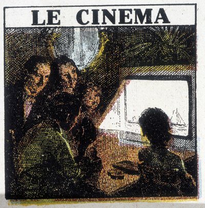 Kinovisning. rundt 1920. av French School