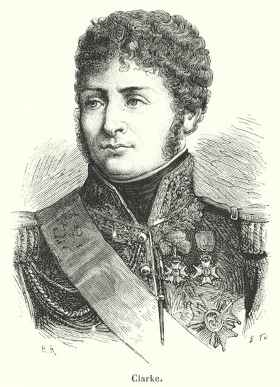 Clarke (gravering) av French School