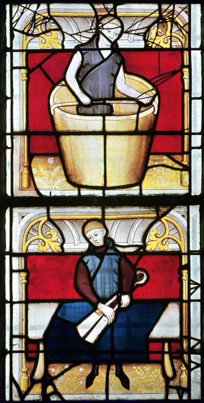 Cloth Merchants Window (detalj) av French School