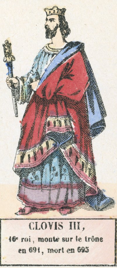Clovis III av French School