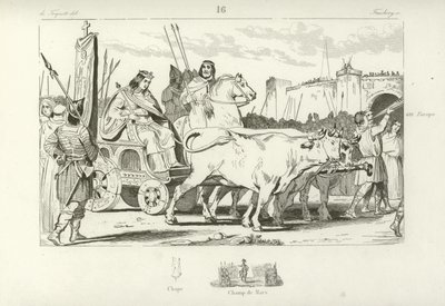 Clovis III, marionett, frankisk konge av Austrasia av French School