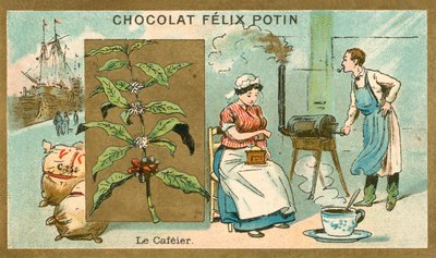 Kaffe (chromolitho) av French School