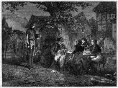 Cold Blood of Napoleon får vite om det uheldige slaget ved Dennewitz (Tyskland) 8. september av French School