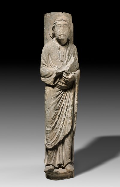 Columnar Figure of an Apostle, Châlons-sur-Marne, c.1180 (limestone) av French School