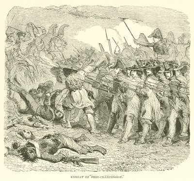 Combat of Fere-Champenoise (gravering) av French School