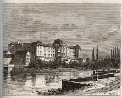 Commercy - La Meuse (55), Lorraine, Frankrike - gravering i "La France illustrée: geografi, historie, statistisk administrasjon" av V.A. Malt-Brown. 1884 av French School