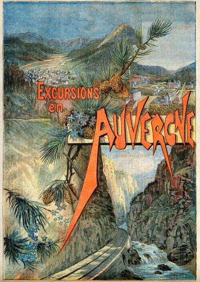 Jernbaneselskap fra Paris til Orleans (PO) - Utflukt i Auvergne - Le Mont Dore. Bourboule. Cere Gorge. av French School