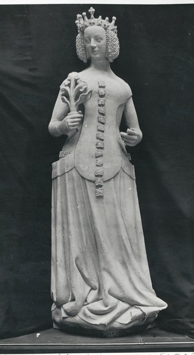 Kopi av en statue av Isabella av Bayern (1371-1435) av French School