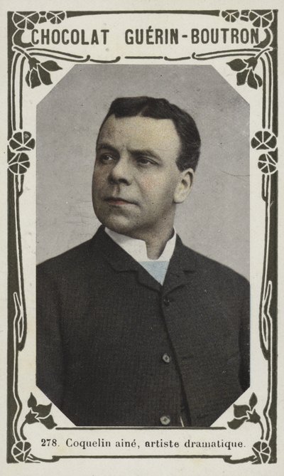 Coquelin aine , dramatisk kunstner (farget bilde) av French School