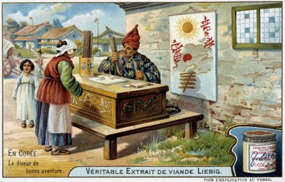 Coree: spåkonen - chromo. Liébig, v.1900 av French School