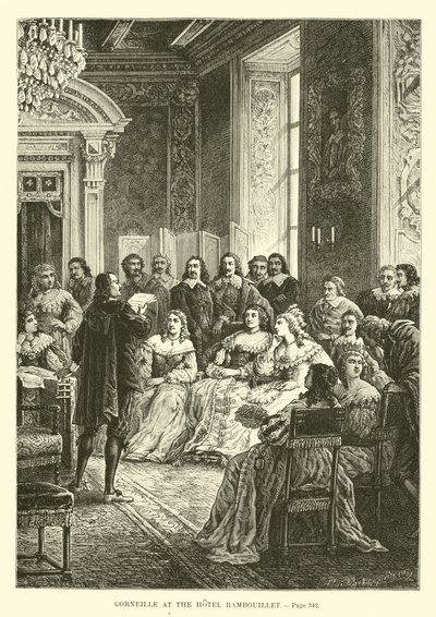 Corneille på Hotel Rambouillet av French School