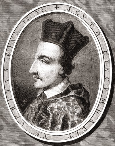 Cornelius Jansen, biskop av Ypres, gravert av Pannemaker etter Latenacci, fra 