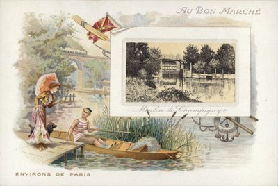 Paar spricht am Seeufer von French School