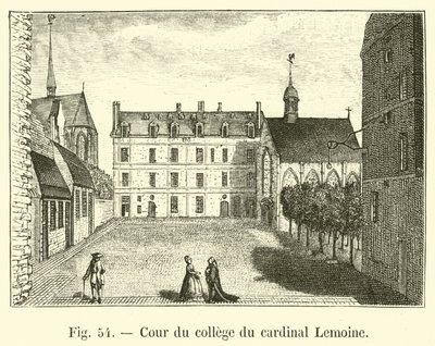 Court of College of Cardinal Lemoine av French School