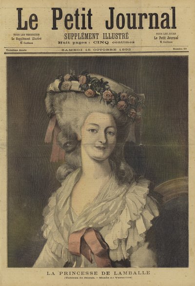 Forside av Le Petit Journal, 15. oktober 1892 av French School