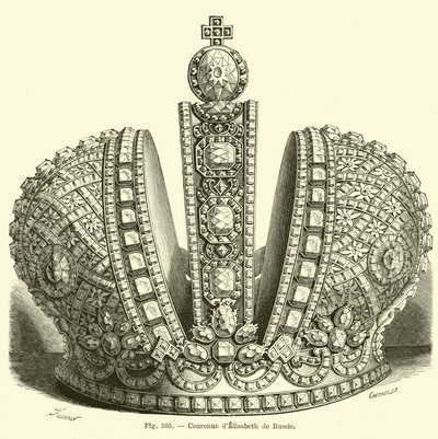Kronen til Elizabeth av Russland av French School