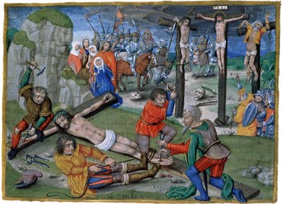 Jesu korsfestelse av French School