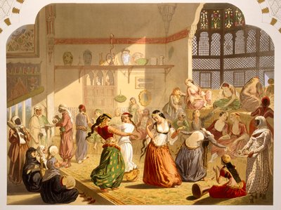 Danseseremoni i Kairo, 1860 av French School