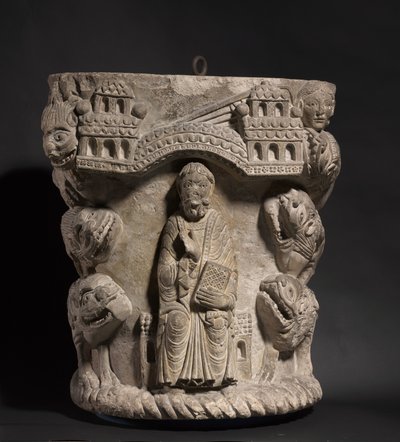 Daniel i løvens hule, ca. 1125-1150 av French School