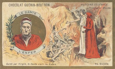 Dante Alighieri, kjent som "Dante" (1265-1321), florentinsk poet, forfatter, tenker og politiker, forfatter av "Helvete" av French School