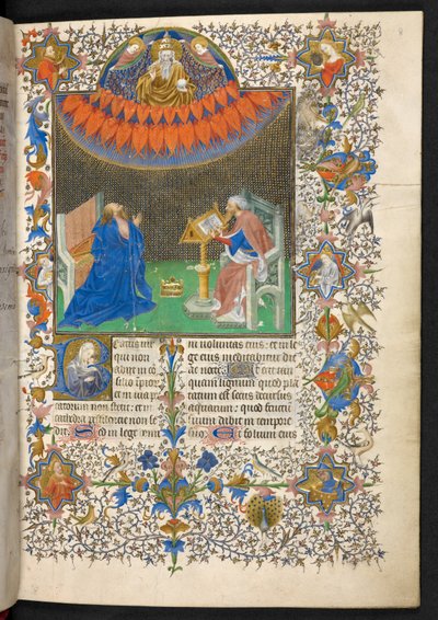 David og Herren, Breviary of John the Fearless, Add. 35311, f.8r av French School