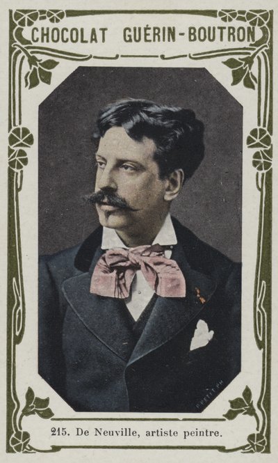 De Neuville, maler (farget bilde) av French School