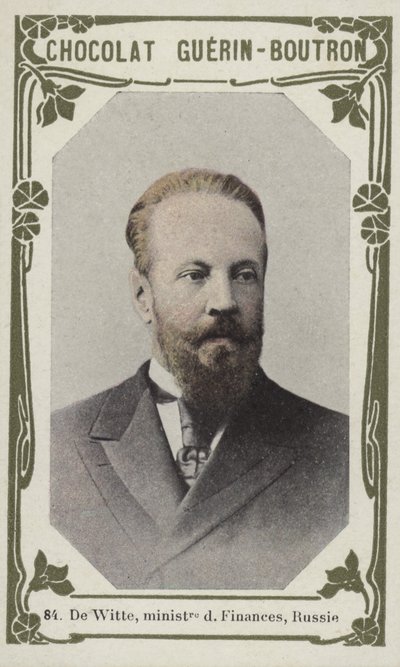 De Witte, finansminister, Russland (farget bilde) av French School
