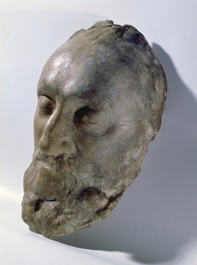 Dødsmaske til Henri IV (1553-1610) Konge av Frankrike (voks) av French School