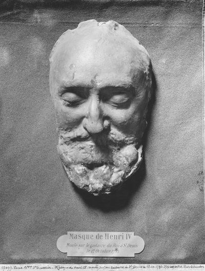Dødsmaske til Henry IV av Frankrike, 1793 (gips) av French School