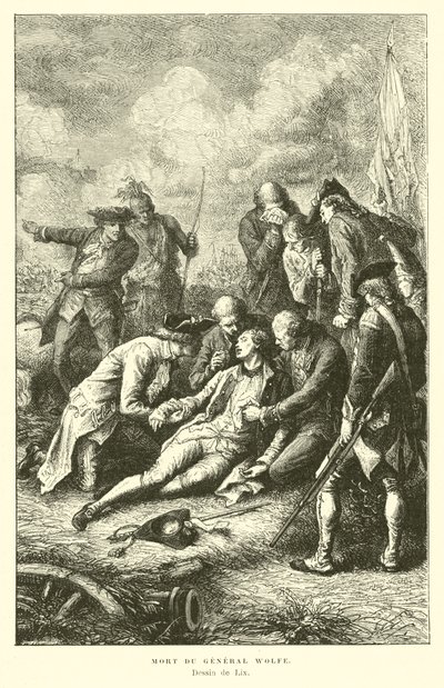 General Wolfes død, 1759 av French School