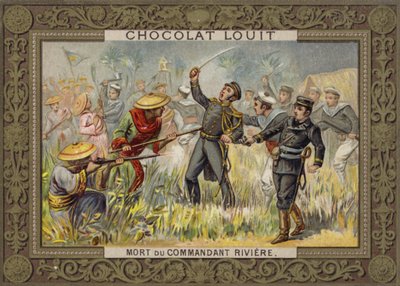 Henri Rivieres død, fransk sjøoffiser, Tonkin, 1883 av French School