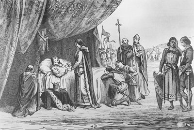 Ludvig IXs død i 1270 (gravering) av French School
