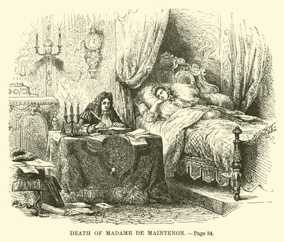Madame de Maintenons død av French School