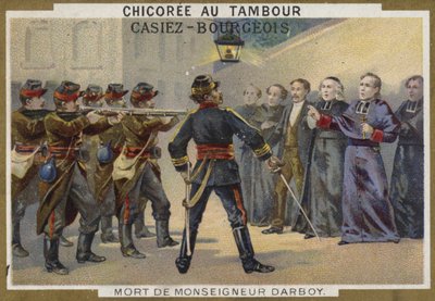 Død av Monsignor Darboy, erkebiskop av Paris, 1871 av French School
