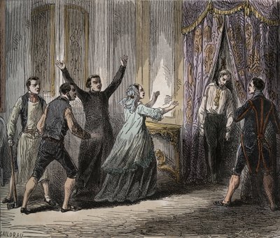 Louis Henri Joseph de Bourbons død, prinsen av Conde (Louis VI Henry av Bourbon Conde) - Prinsen av Condes død (Louis VI Henry av Bourbon Conde) av French School