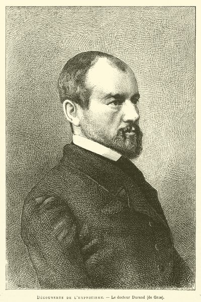 Discovery of hypnotism, Doctor Durand, av Gros av French School