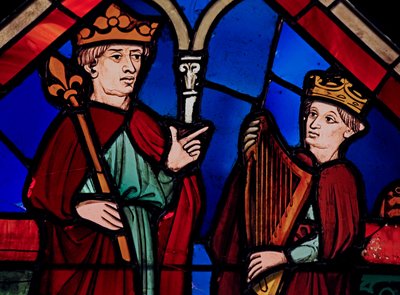 Viser David og Saul, ex Ste Chapelle, Bay B av French School