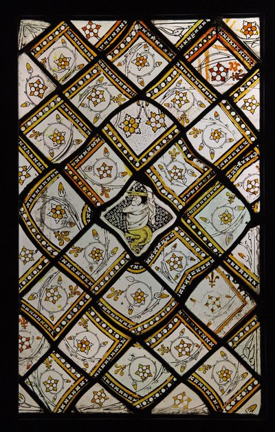 Viser et grisaille-panel, opprinnelig fra Abbey of St Denis av French School