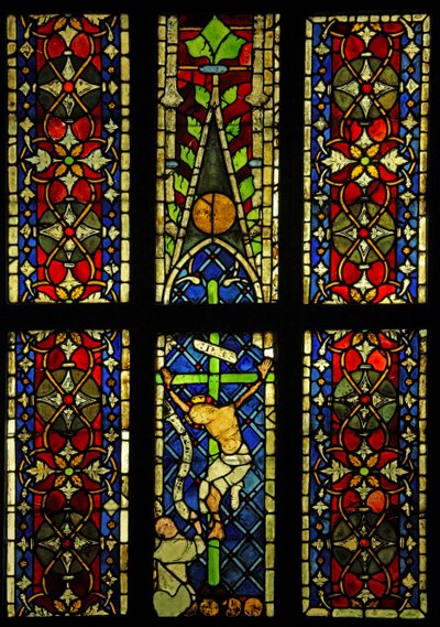 Viser du korsfestelsen opprinnelig fra St. Fransiskanernes kirke i Colmar? av French School