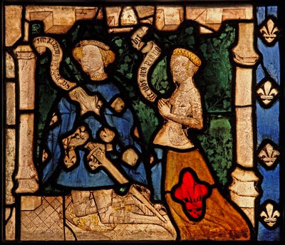 Viser to dører, opprinnelig fra Church of Betton, Bretagne av French School
