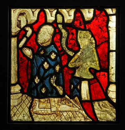 Viser to dører, opprinnelig fra Church of Betton, Bretagne av French School