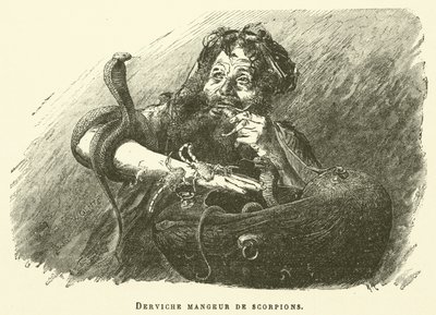 Dervish Eater Of Scorpions (gravering) av French School