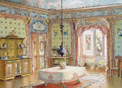 Design for spisestue fra magasinet La Decoration interieure (Home Decor) av French School